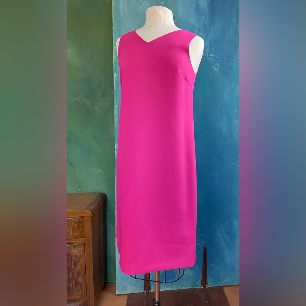 Vintage early 2000s work wear suit combo, sheath dress and jacket.